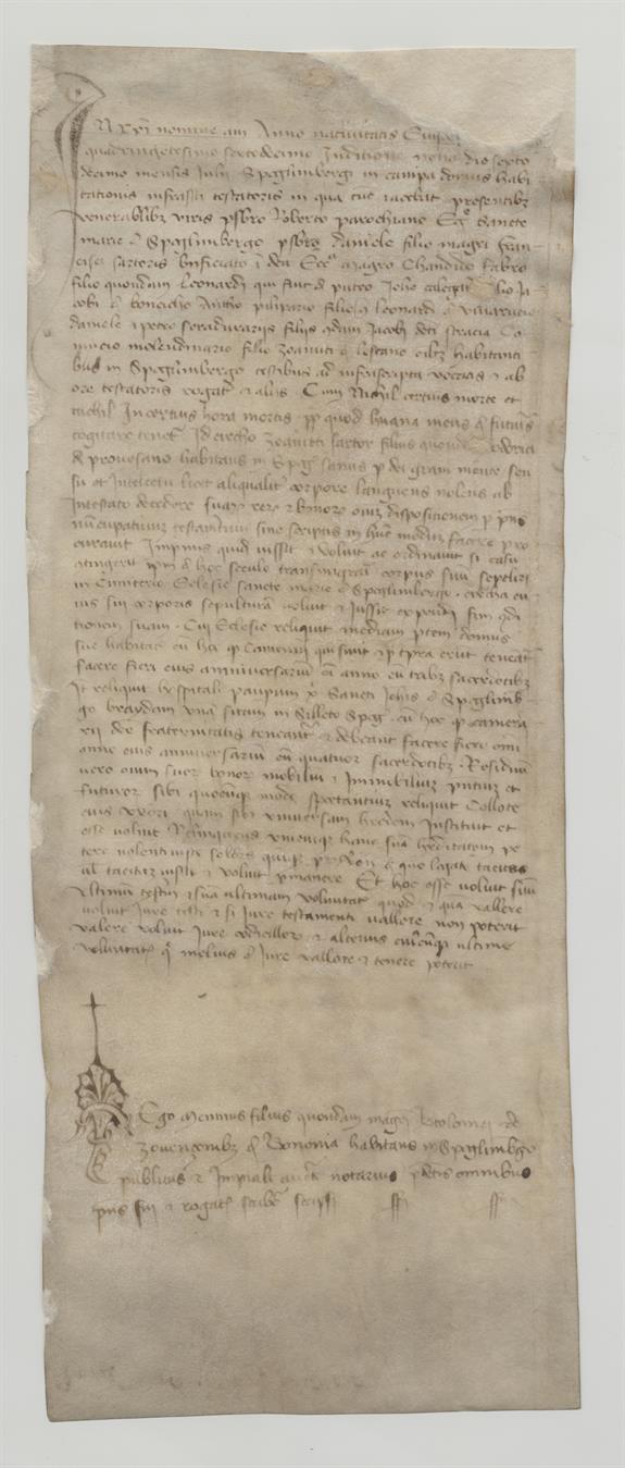 immagine recto pergamena