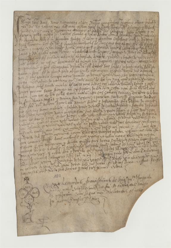 immagine recto pergamena