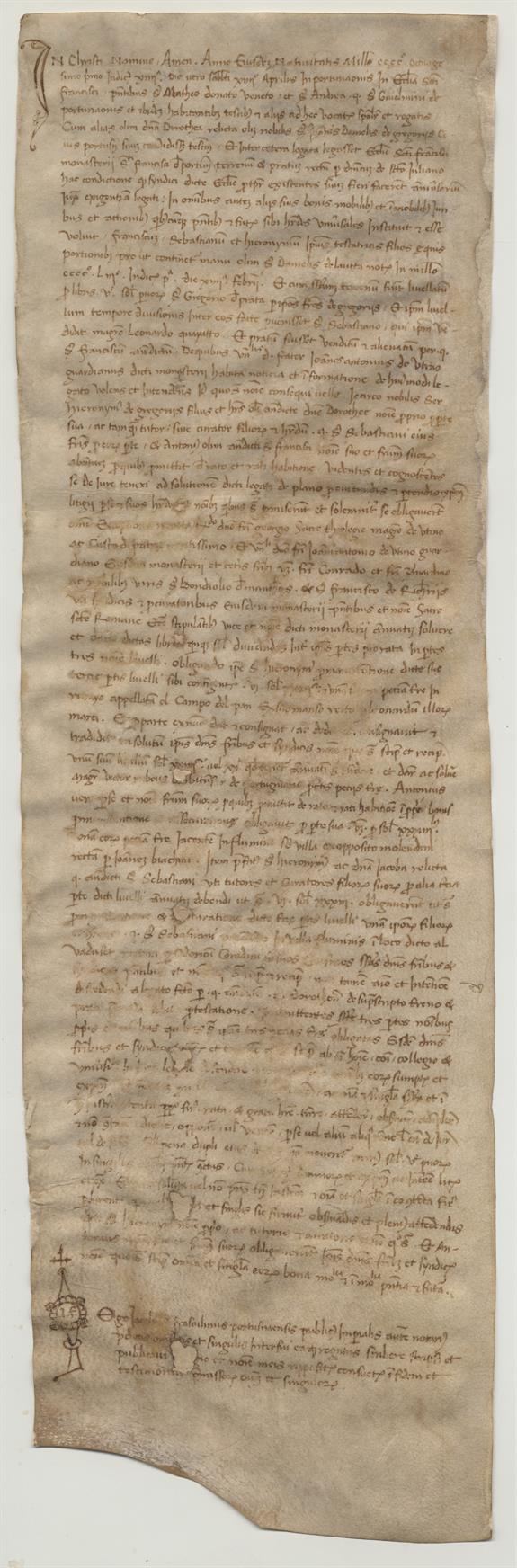 immagine recto pergamena