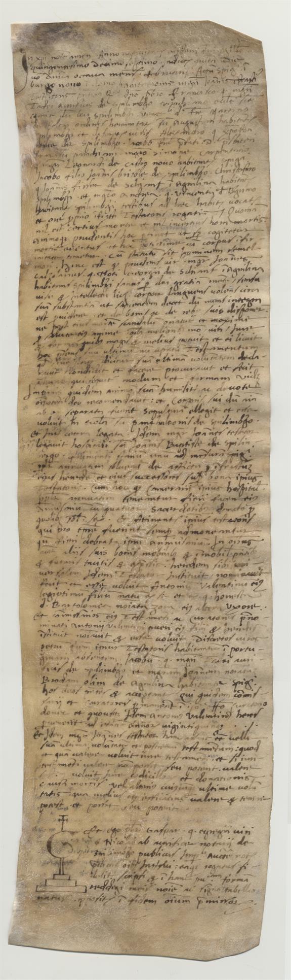 immagine recto pergamena