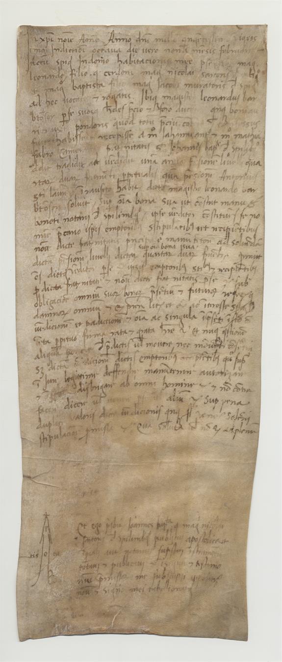 immagine recto pergamena