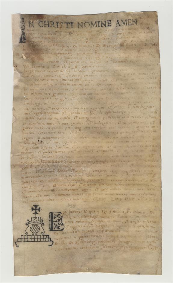 immagine recto pergamena
